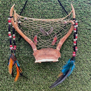 Handmade Antler Dreamcatcher by Apache and Cherokee Descendant; Authentic Native Made