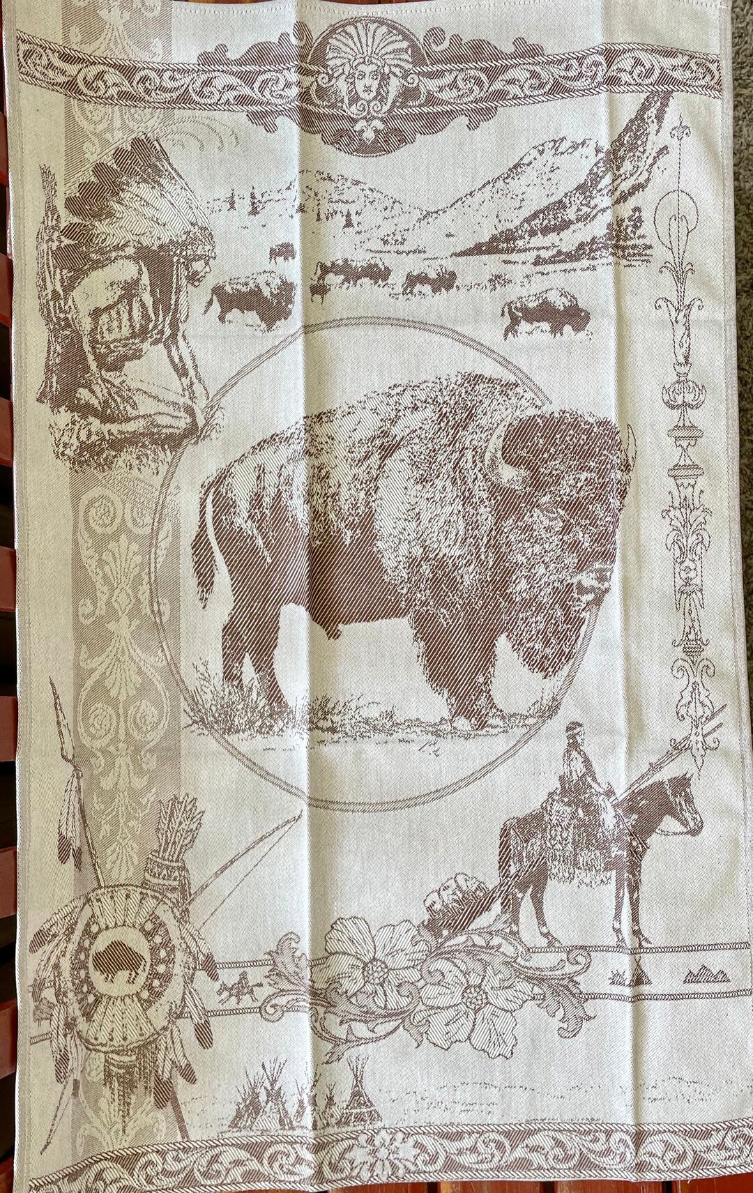 Cotton Jacquard Kitchen Towels by Crystal Arrow Designed in Etsy