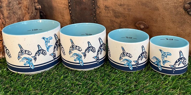 Native Northwest Ceramic Measuring Cups