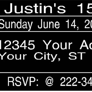 Custom Ticket Invitation - Digital ticket invite, I design you print.