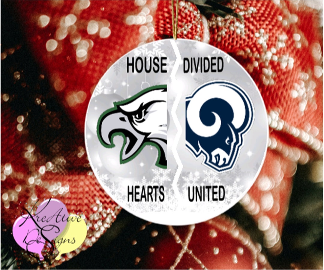 Personalized House Divided Christmas Ornament custom Ornament MDF