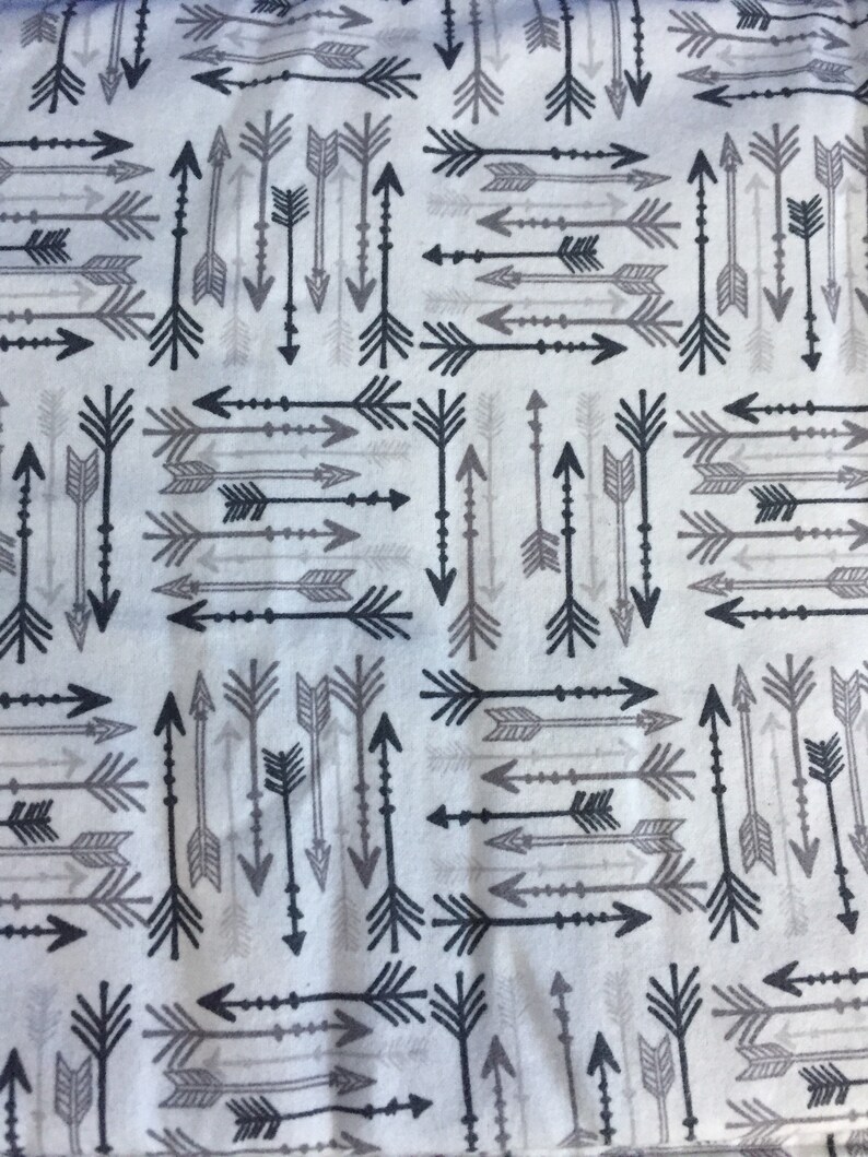 Arrow Tribal Black and White Cotton Baby Blanket