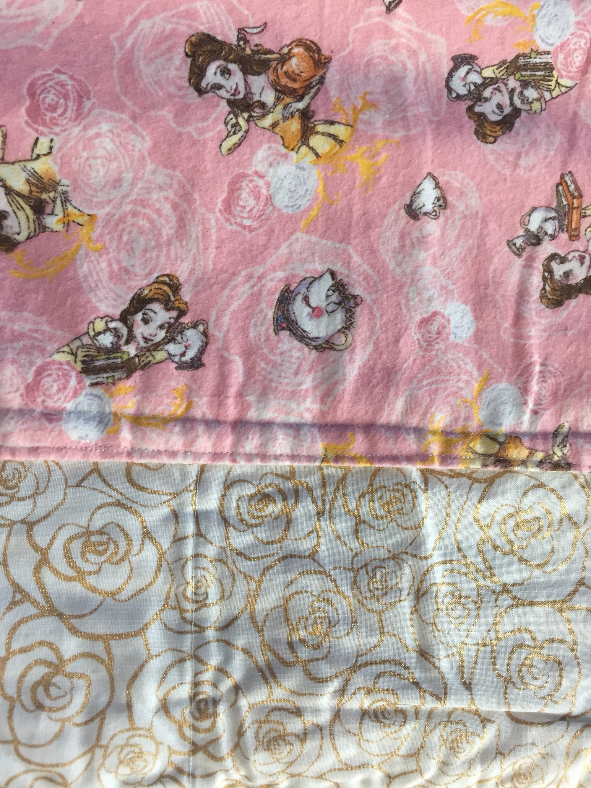 beauty and the beast baby blanket