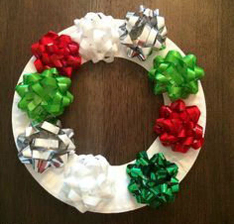 LaRibbons Gift Bow SilverRedGoldWhite 72pcs Bundle