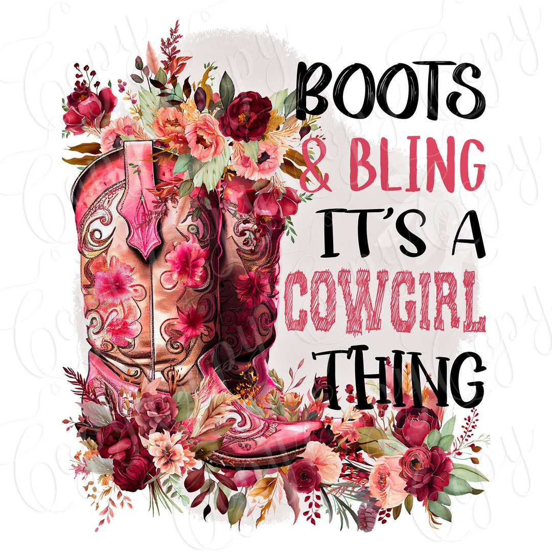 Ready to Press Sublimation Transfer Boots and Bling Its A Etsy