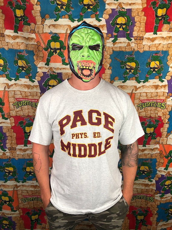 Vintage Page Middle Phys. Ed Tee Large, Vintage Ph