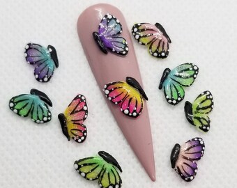 Handmade Butterflies 3D Nail Charms