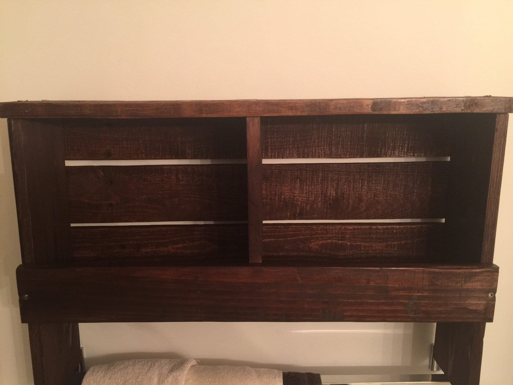 Bathroom Cabinet W/ Towel Rack - Etsy