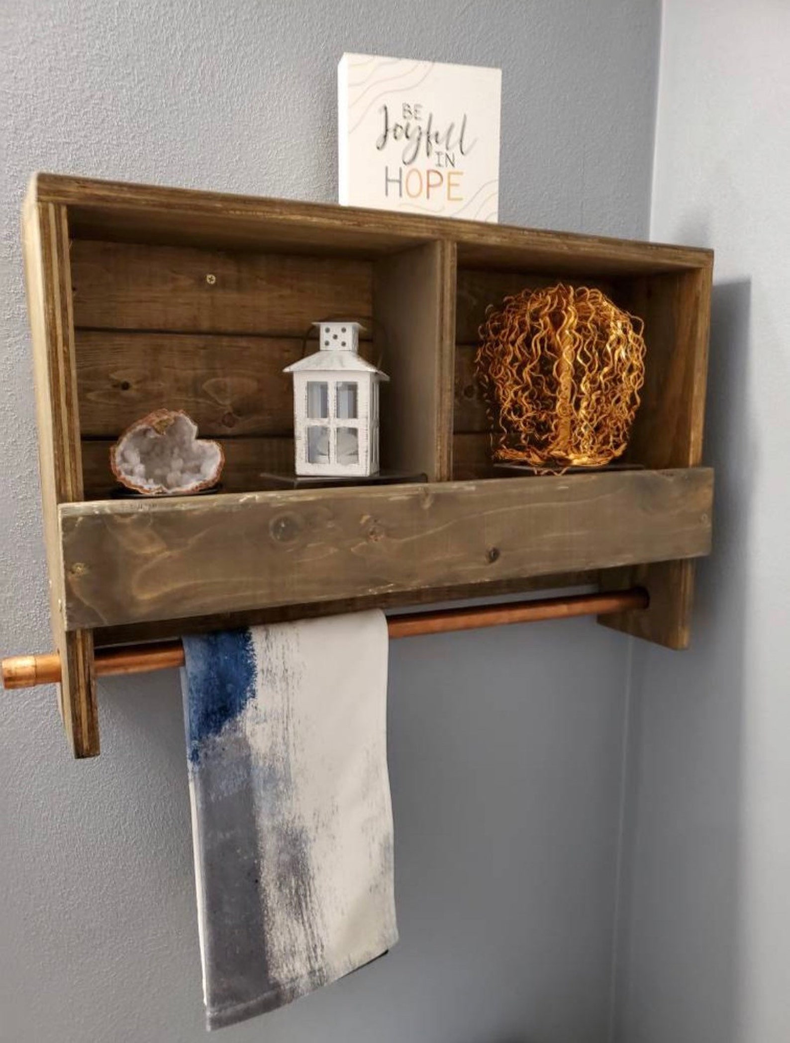 Bathroom Cabinet W/ Towel Rack - Etsy
