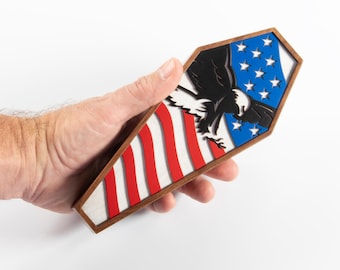 American Eagle and Flag Dart Box