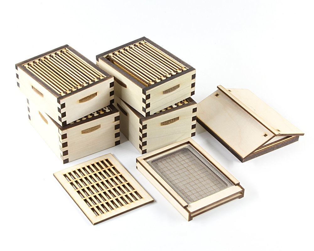 My Little Beekeeper Super Hive Model Kit, Wooden Beehive Model Building ...