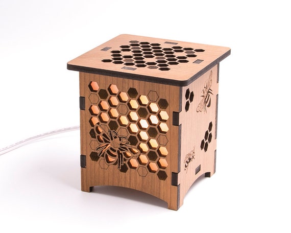 laser cut desk lamp