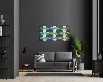 UNA PERSPECTIVA DIFERENTE - Edredón decorativo de pared hecho a mano