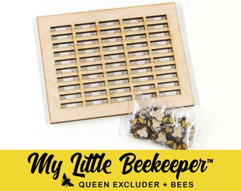 My Little Beekeeper Queen Excluder & More Bees Add-On, Beekeeper Gift for him or her, Add-on for My Little Beekeeper Model Kits