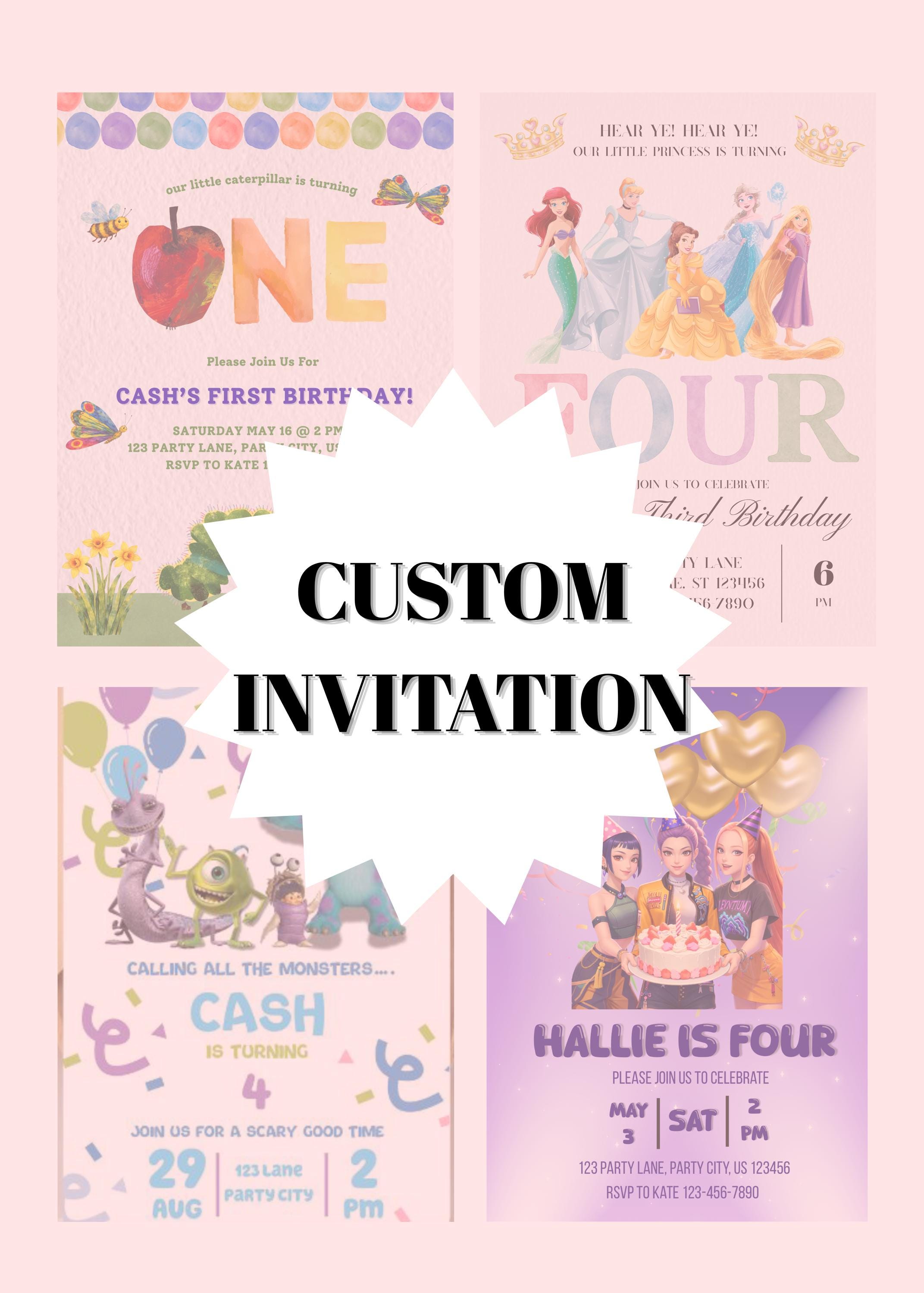Custom Invitation Template, Editable Canva Invite (instant Download) - Etsy