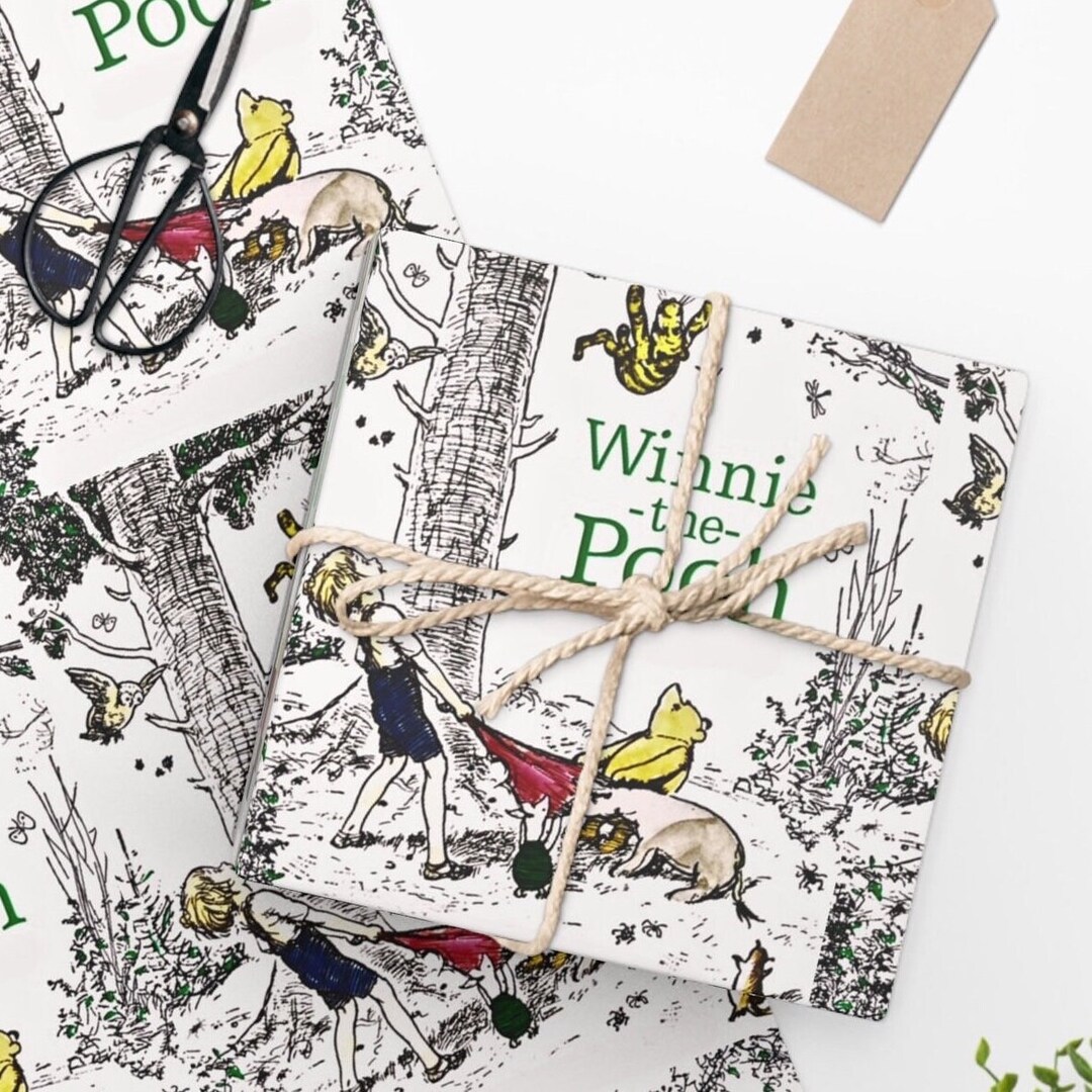 Winnie the Pooh Wrapping Paper Etsy