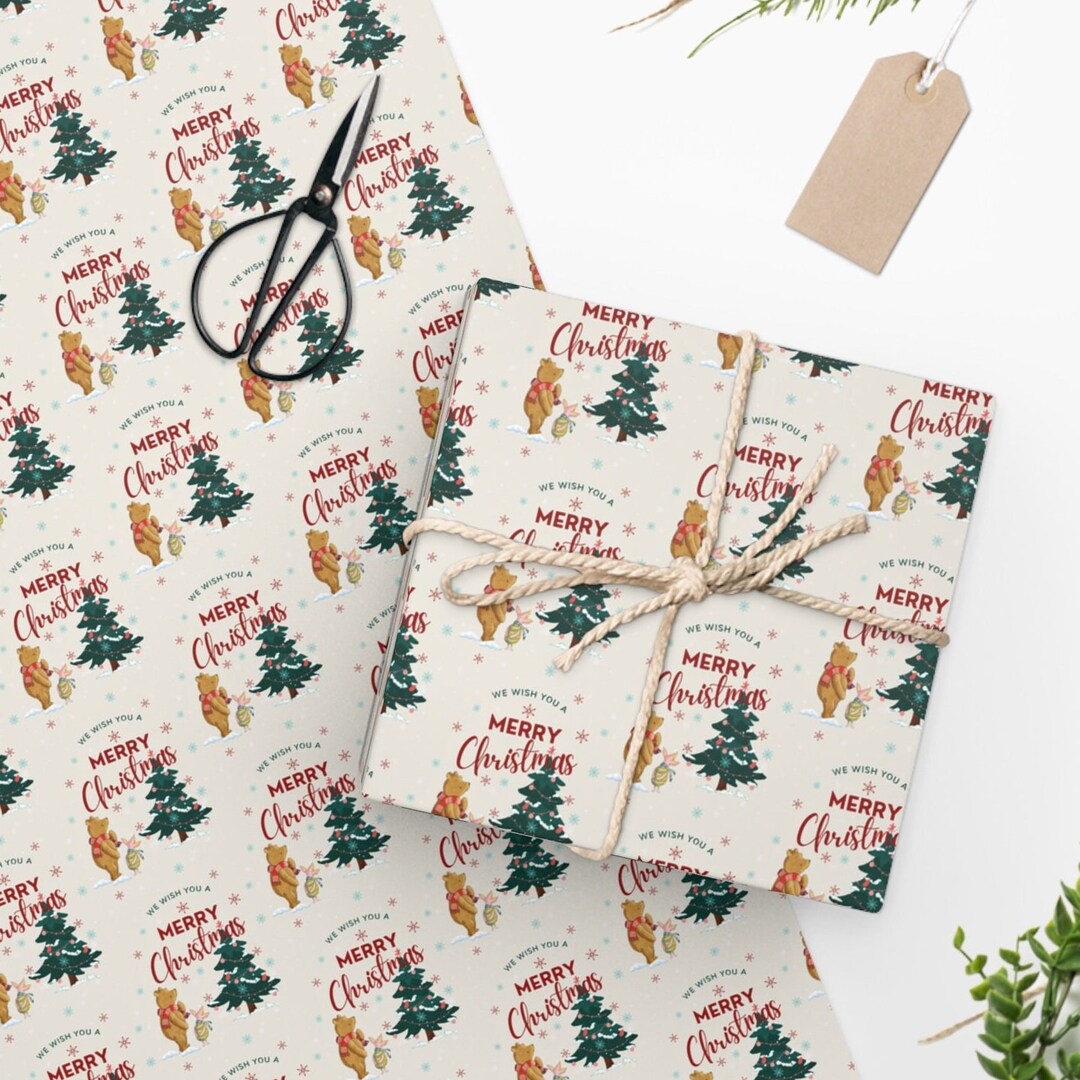 Winnie The Pooh Christmas Wrapping Paper 