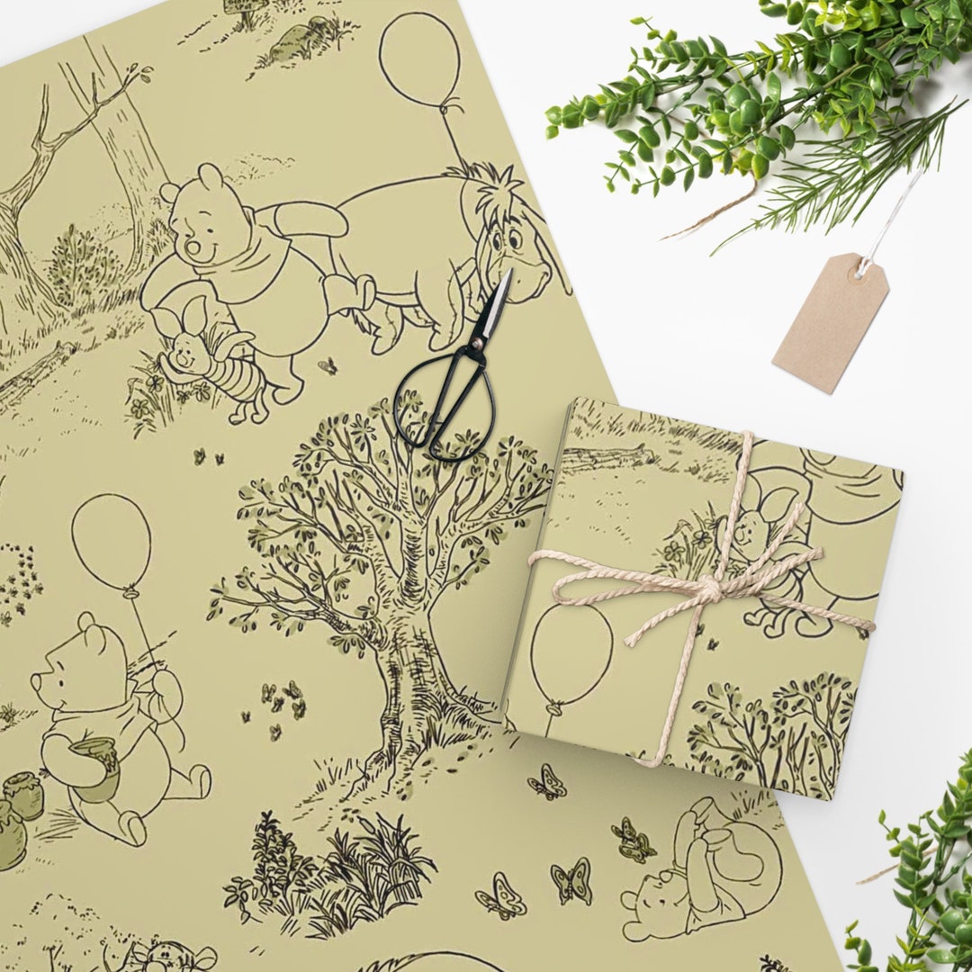 Winnie the Pooh Wrapping Paper Tapastry Etsy
