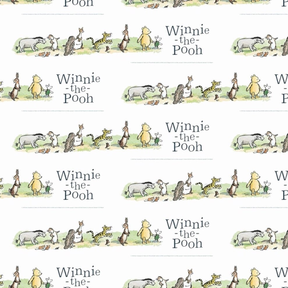 Winnie the Pooh Wrapping Paper Etsy