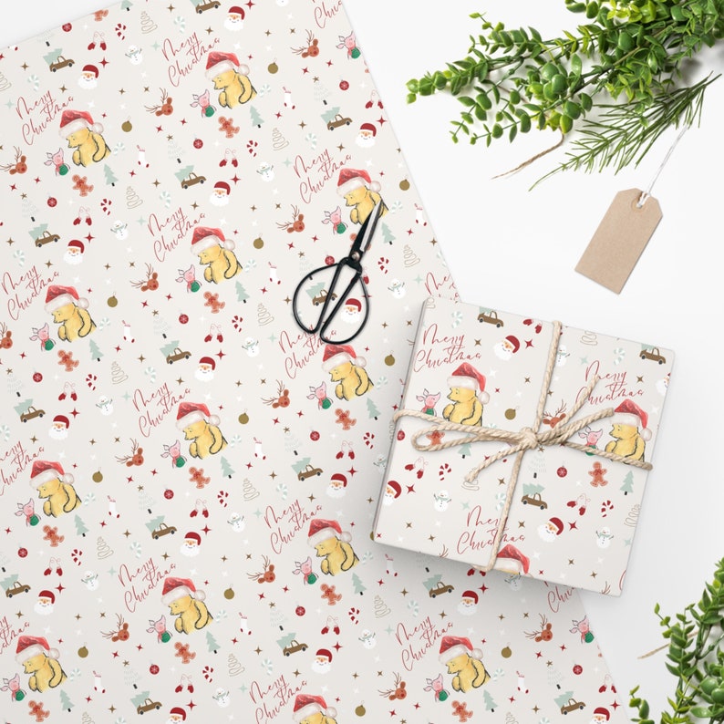 Winnie The Pooh Christmas Wrapping Paper 