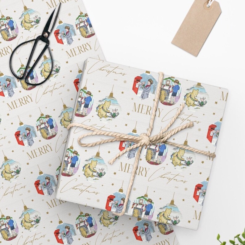 Winnie The Pooh Christmas Wrapping Paper 