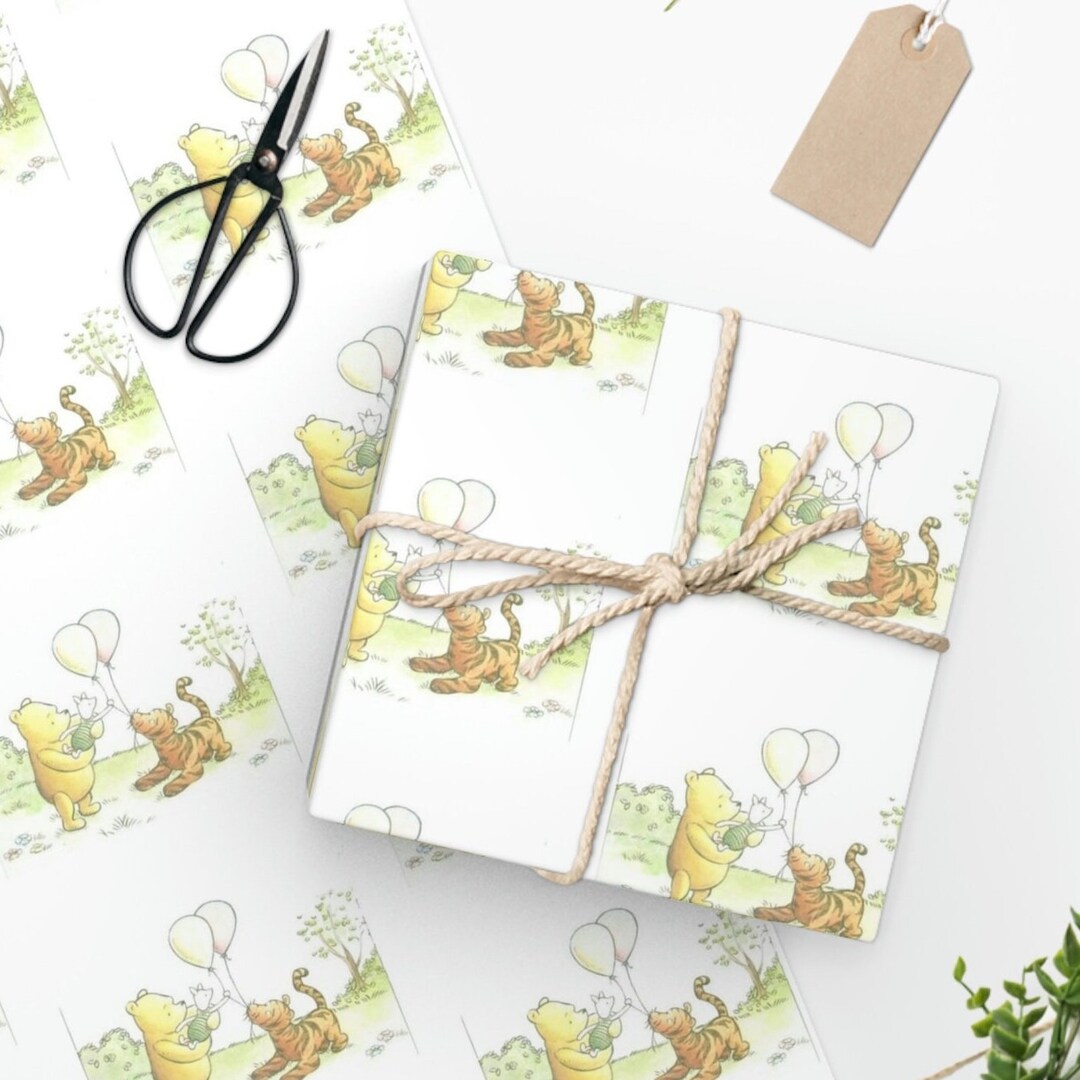 Winnie the Pooh Wrapping Paper Premium Gift Wrap Etsy