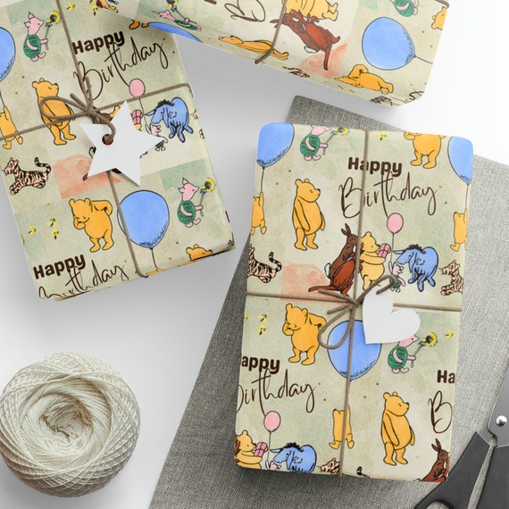 Winnie the Pooh Wrapping Papers Birthday Wrapping Paper Pooh and