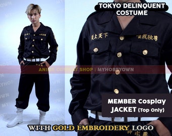 Tokyo Delinquent Member Uniform Anime Cosplay Costume Jacket Pants Handmade