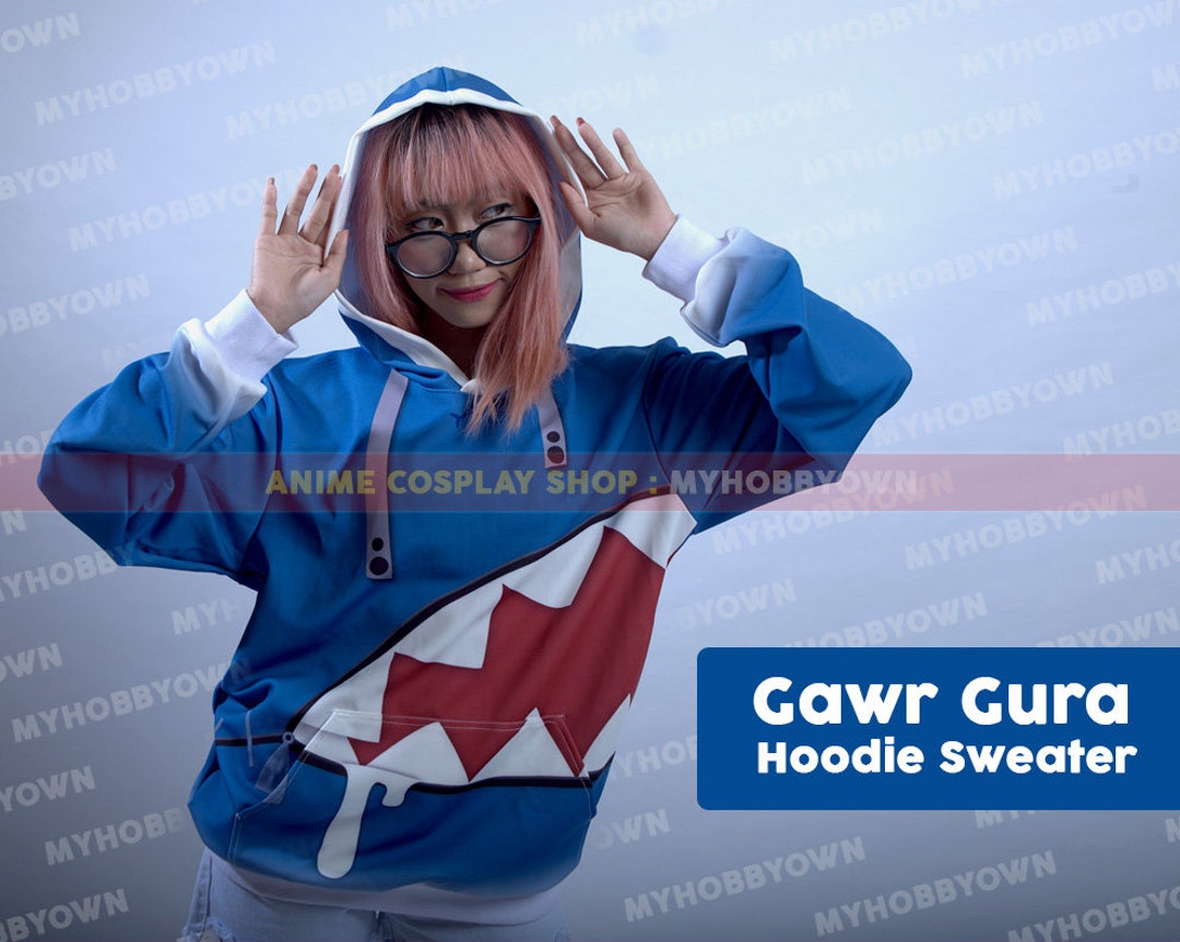Holo Live Virtual Youtuber Anime Hoodie Jacket Gawr Gura Holo Live Virtual Youtuber Anime Hoodie Jacket Gawr Gura
