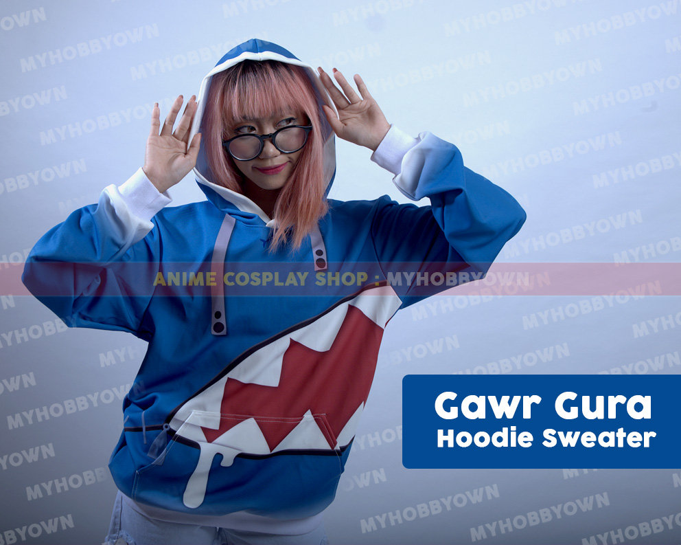 Gawr Gura Hoodie - Etsy Gawr Gura Hoodie - Etsy