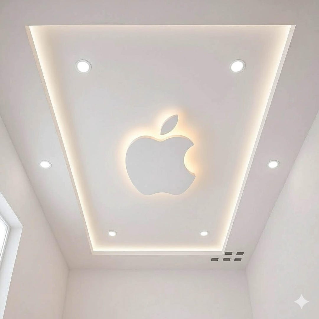 Modern 3D Illuminated Floating False Ceiling Logos With Backlit Feature ...