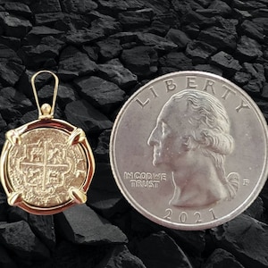Atocha 14kt solid gold coin