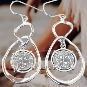 ATOCHA silver coin earrings museum quality