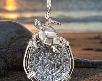 Atocha silver turtle bezel shipwreck sunken treasure coin jewelry