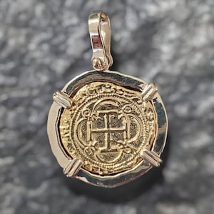 Atocha 14kt sold gold shipwreck treasure coin