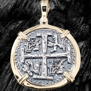 Atocha silver and 14kt gold bezel shipwreck treasure