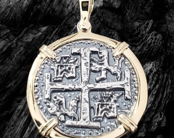 Atocha silver and 14kt gold bezel shipwreck treasure