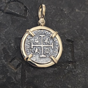 Atocha 14kt gold overlay treasure coin