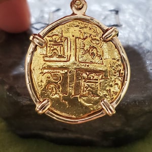 Atocha solid 14kt gold coin