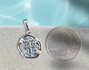 Small atocha silver coin jewelry