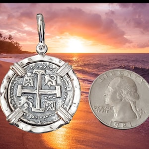 Atocha silver coin pendant