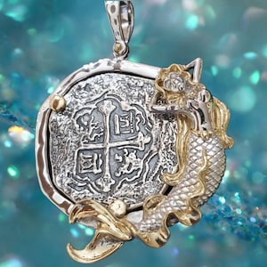 Atocha pendant with mermaid coin shipwreck treasure