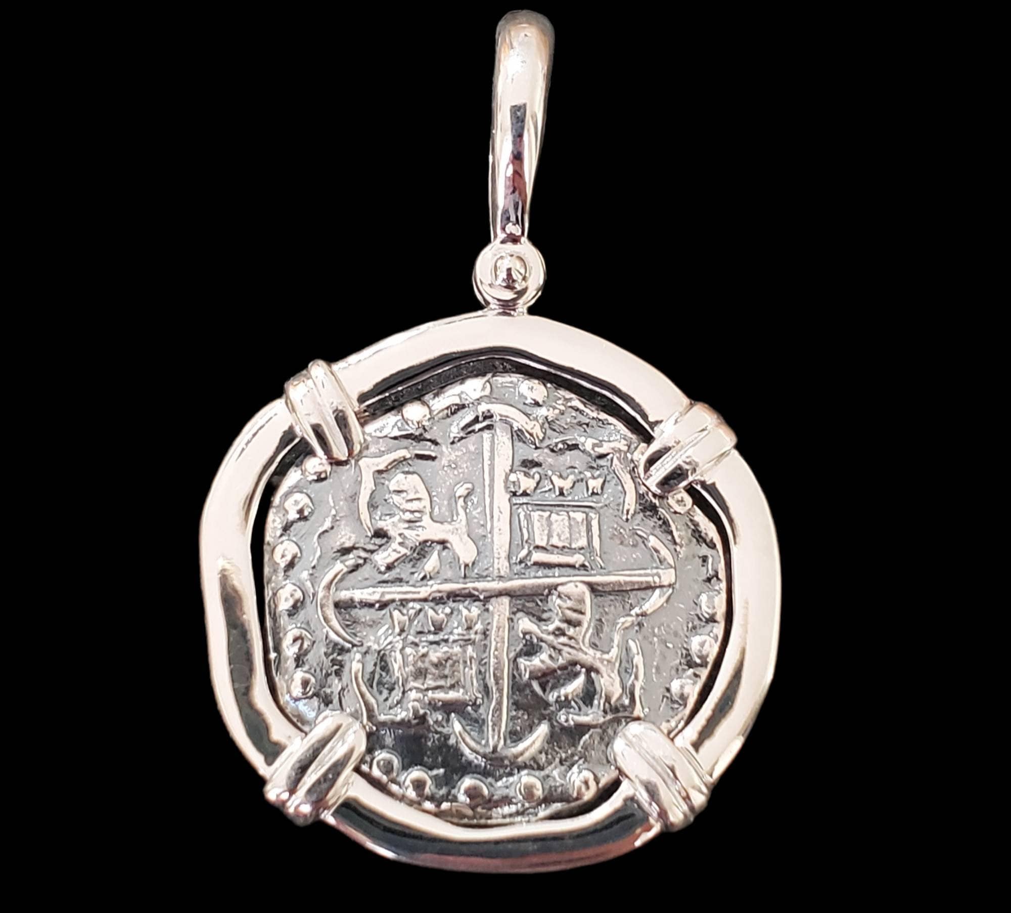 Coin Necklace Reales Piece Of Eight Necklace Atocha Jewelry Medium