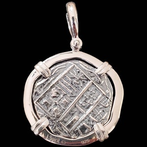 Nordlust Schmuck ATOCHA Münzanhänger Aus 925er Silber Mit Seil-Optik – Ein Stück Versunkener Schatz Silver Seal