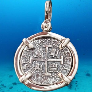 Atocha silver coin pendant