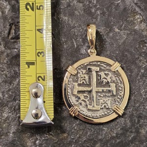 Atocha 14kt gold and silver coin pendant shipwreck treasure