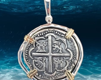 Atocha silver and gold pendant shipwreck sunken treasure coin