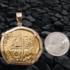 Big solid 14kt gold Atocha shipwreck jewelry