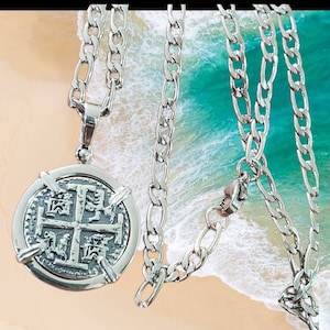 Atocha replica coin with chain