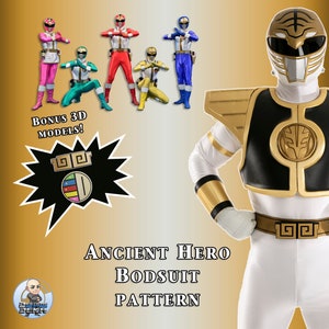 Ancient Hero Bodysuit Pattern (Male Pattern)